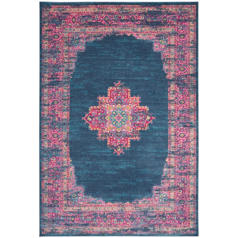 Nourison PSN03 Passion 10 Ft. x 14 Ft. Area Rug in Blue