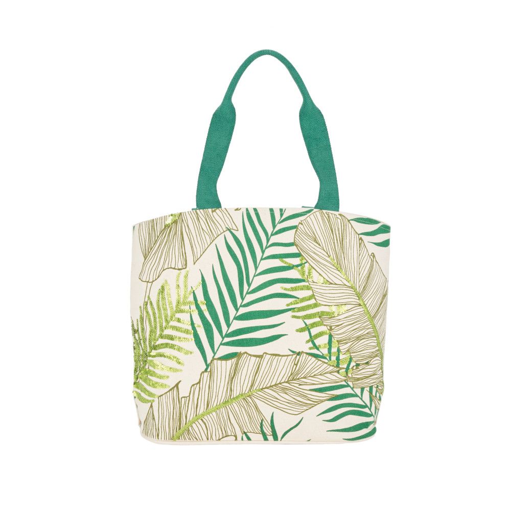 Nourison KV013 Mina Victory Handbags & Crossbody Palm Leaf Bags in Green