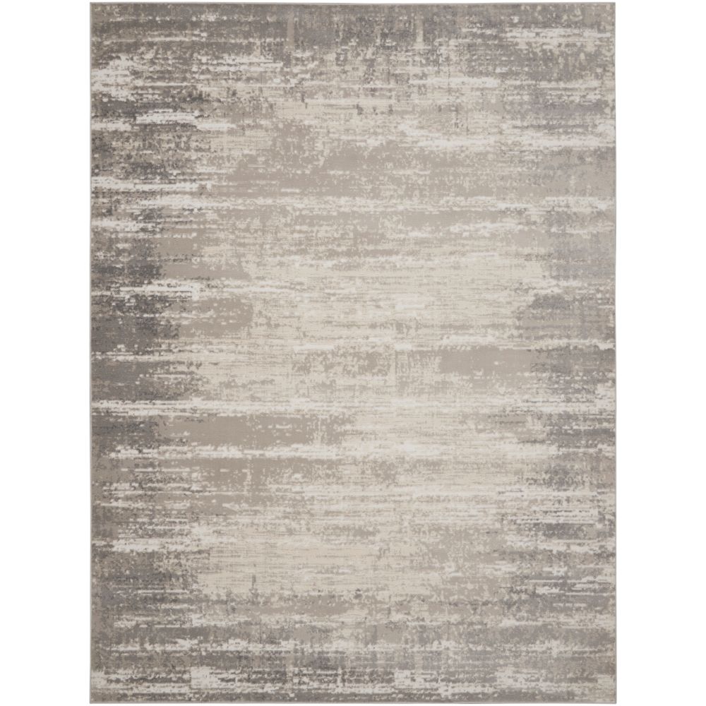 Nourison CYR04 Cyrus 9 Ft. x 12 Ft. Area Rug in Ivory/Gray