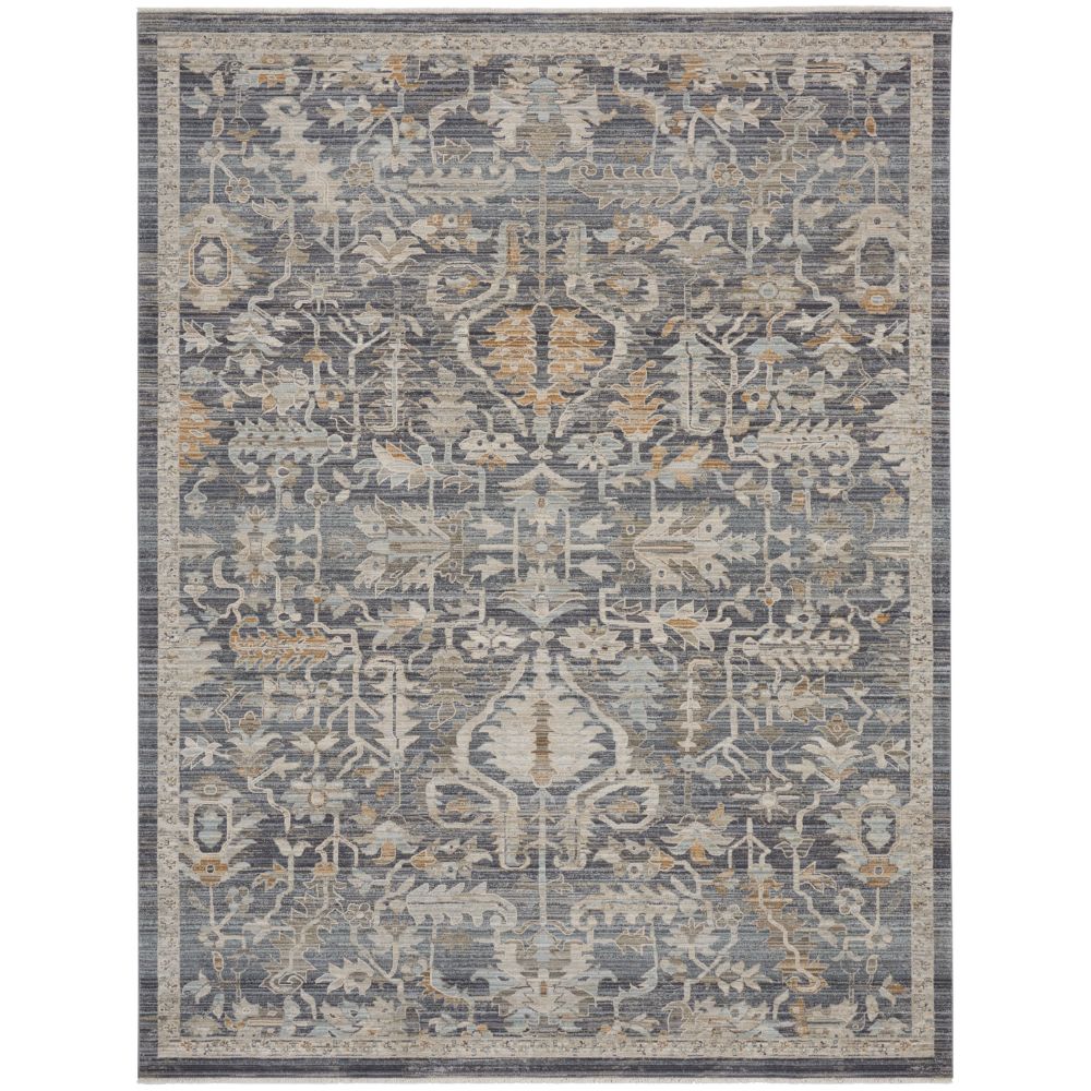 Nourison NYE02 Nyle Area Rug in Navy Multicolor, 7