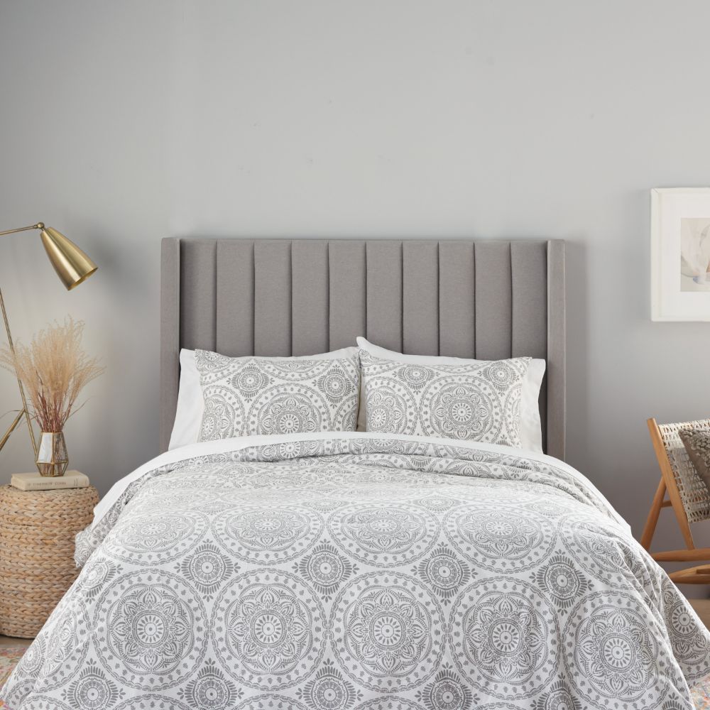 Nourison DSC03 Dreamscape Grey Sedona Comforter Set in Grey