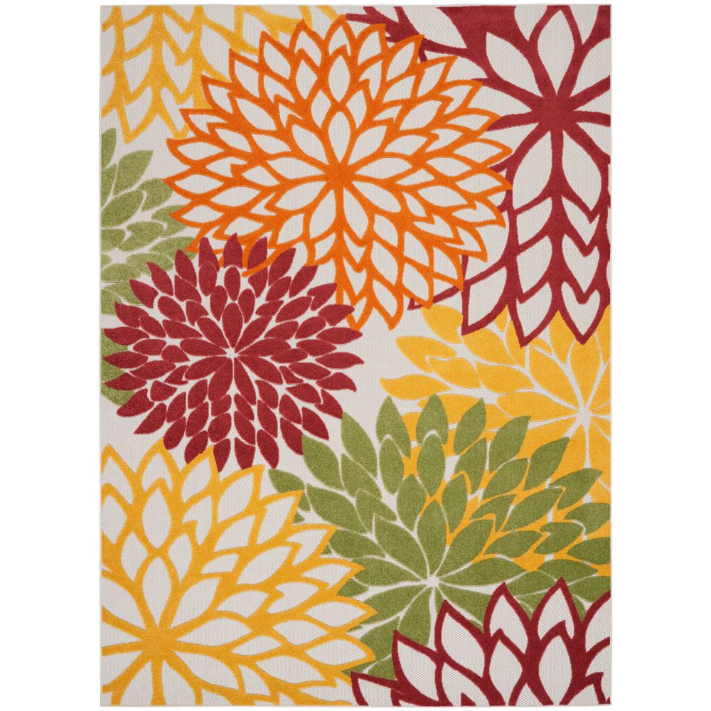 Nourison ALH05 Aloha 12 Ft. x 15 Ft. Area Rug in Red Multi Colored