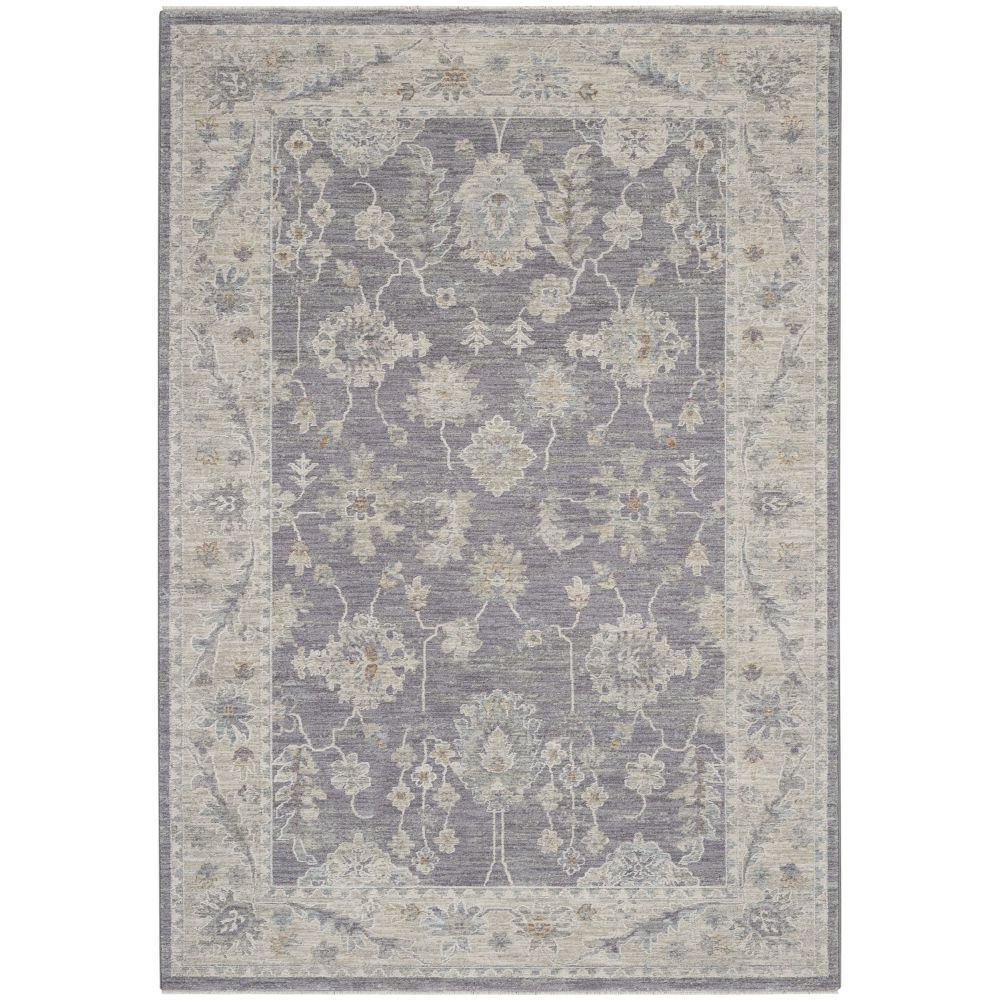 Nourison ASR03 Asher 5 Ft. 3 In. x 7 Ft. 8 In. Area Rug in Charcoal