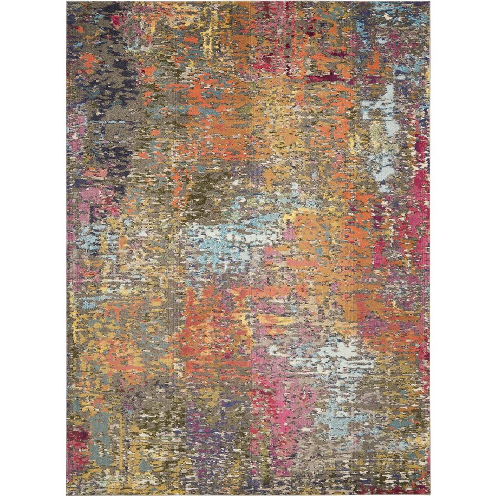 Nourison CES14 Celestial 6 Ft.7 In. x 9 Ft.7 In. Indoor/Outdoor Rectangle Rug in  Sunset