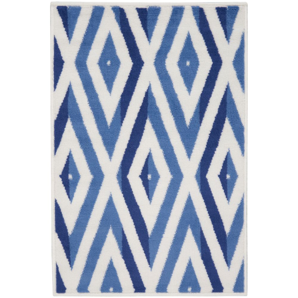 Nourison WHS04 Whimsical 2 Ft. x 3 Ft. Area Rug in Ivory Blue