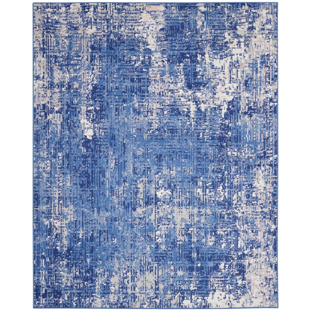 Nourison WHS08 Whimsical 7 Ft. x 10 Ft. Area Rug in Blue Ivory