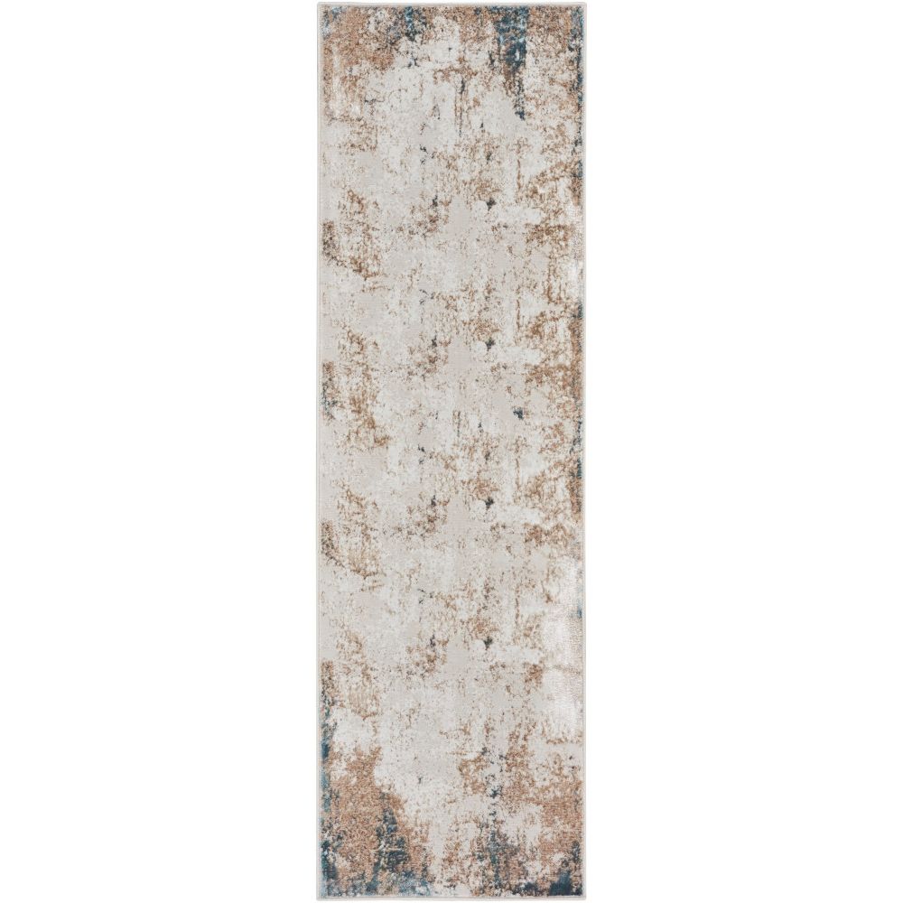 Nourison GLM06 Glam Area Rug in Taupe / Multi, 2