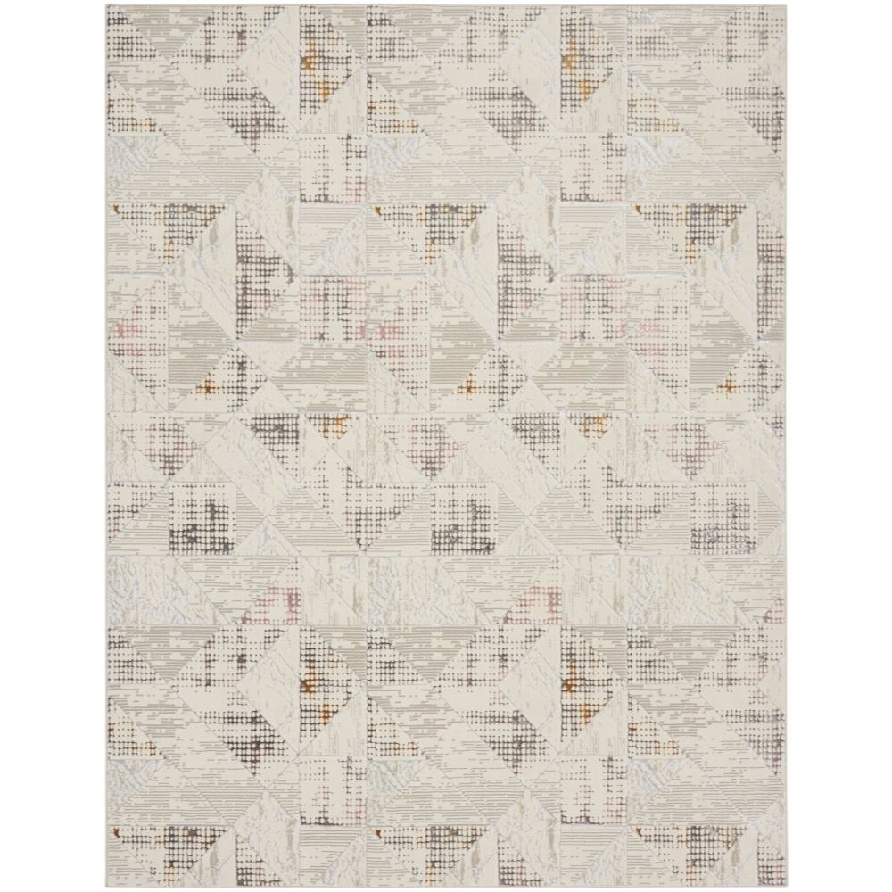 Nourison GLM04 Glam Area Rug in Ivory / Multi, 9