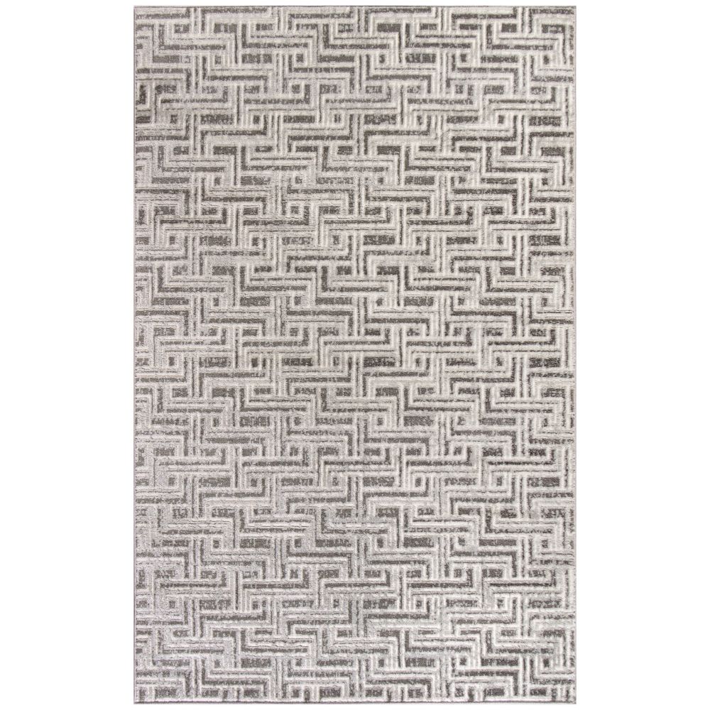 Nourison SRH04 Serenity Home Area Rug in Grey Ivory, 3