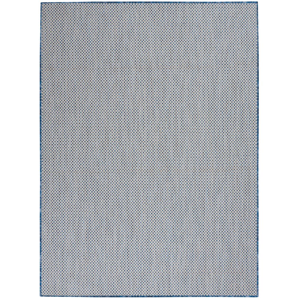 Nourison COU01 Courtyard 4 Ft. x 6 Ft. Area Rug in Ivory Blue