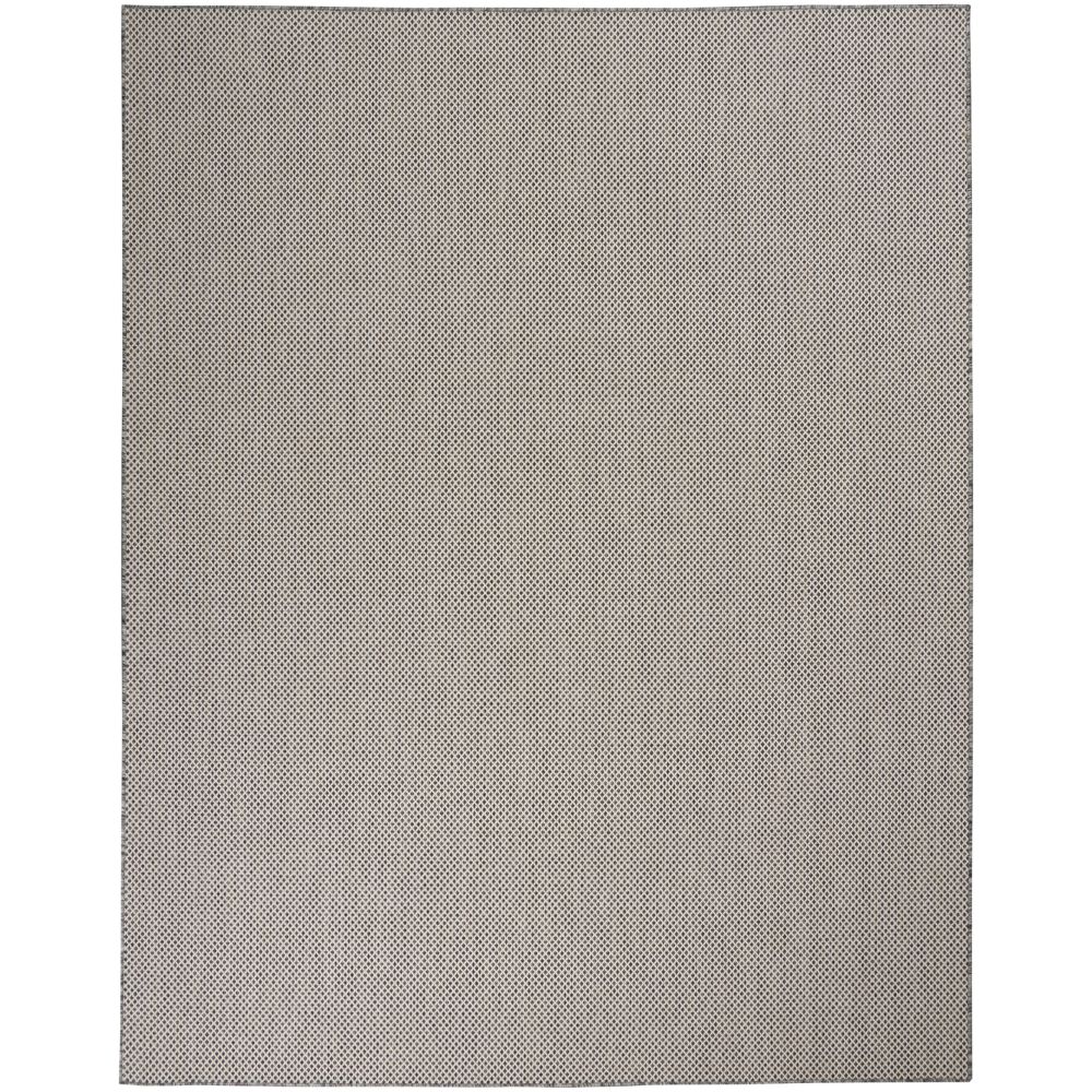 Nourison COU01 Courtyard 8 Ft. x 10 Ft. Area Rug in Ivory Charcoal