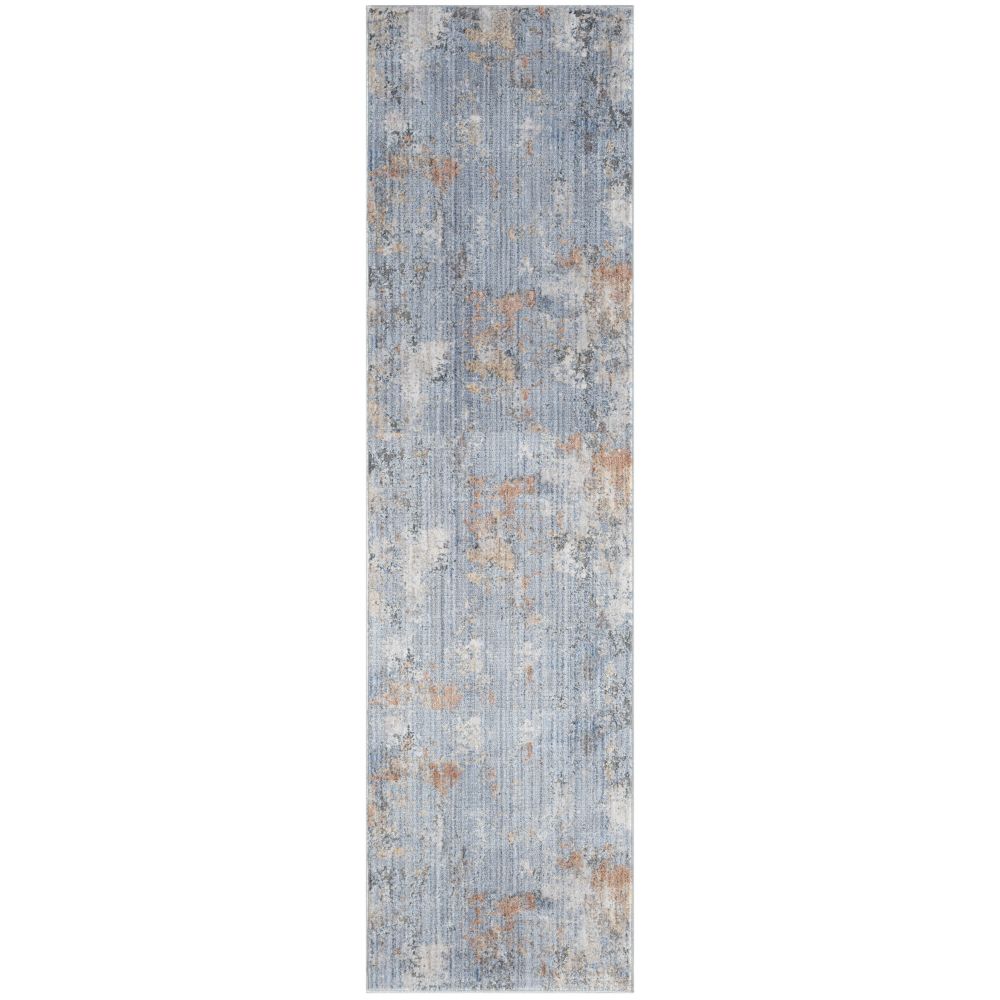Nourison ABH01 Abstract Hues Area Rug in Grey Blue, 2