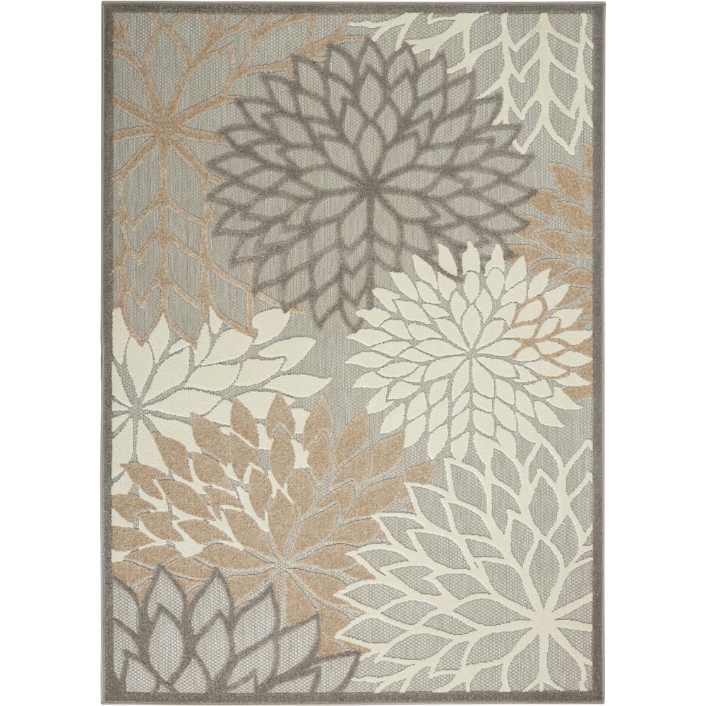 Nourison ALH05 Aloha 5 Ft.3 In. x 7 Ft.5 In. Indoor/Outdoor Rectangle Rug in  Natural