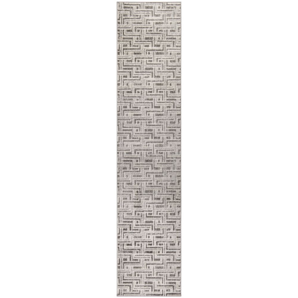 Nourison SRH04 Serenity Home Area Rug in Grey Ivory, 2