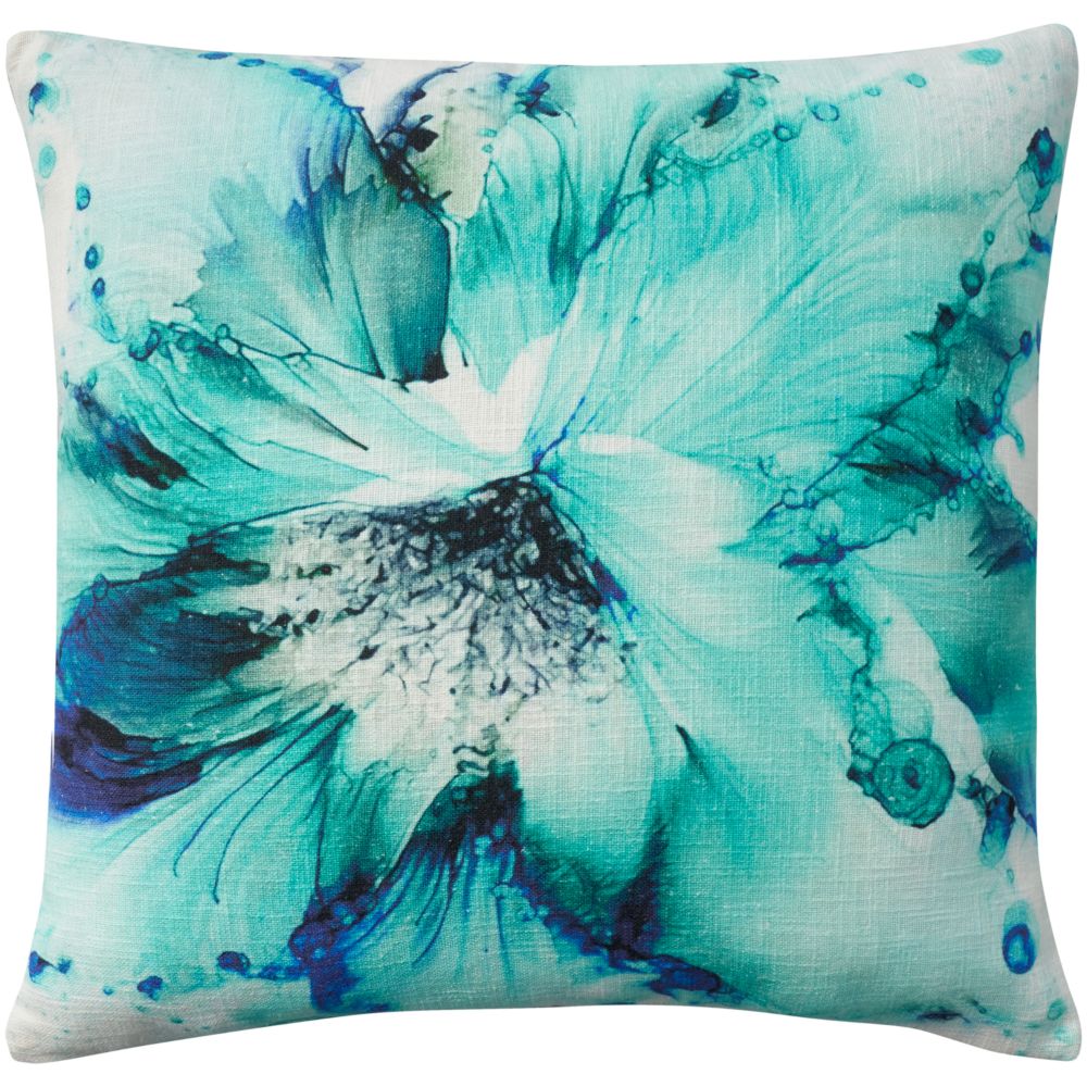 Nourison VJ801 Cover Only Prnt Water Color Flo Multicolor Pillow Covers