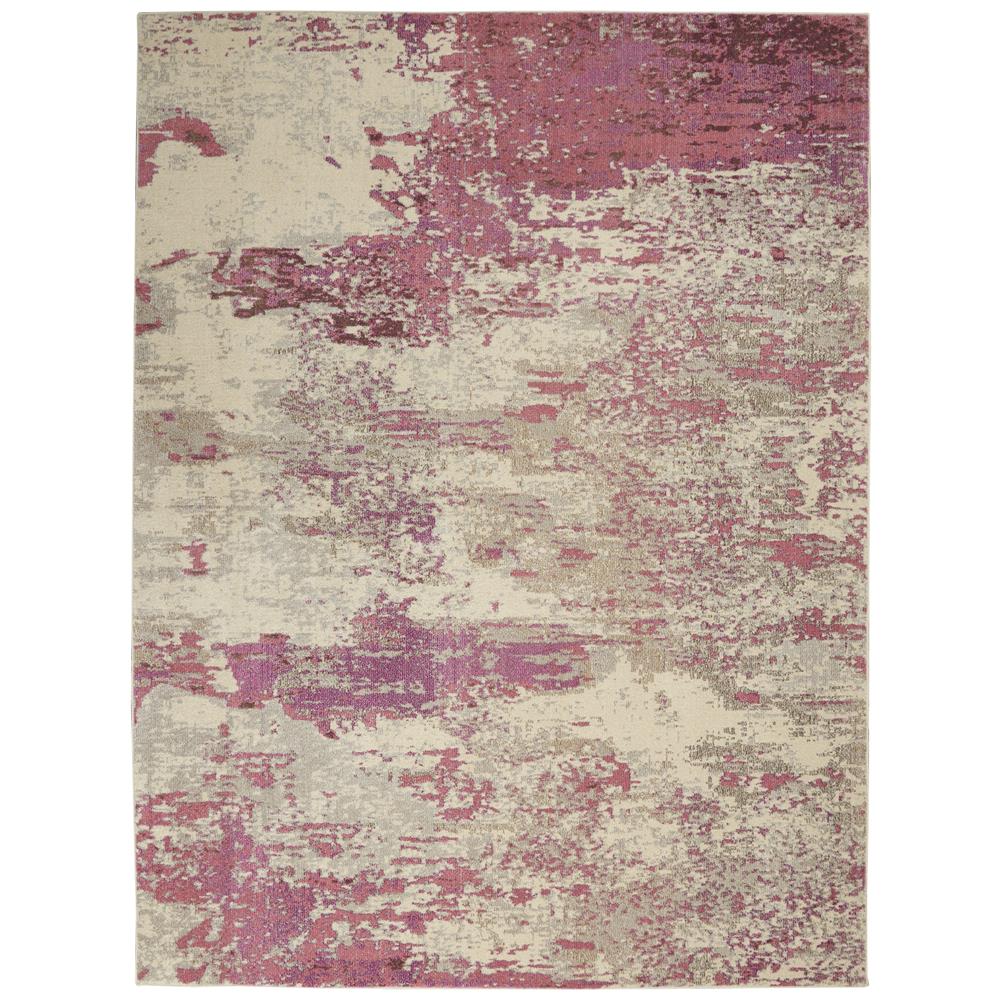 Nourison CES02 Celestial 10 Ft. x 14 Ft. Indoor/Outdoor Rectangle Rug in  Ivory/Pink