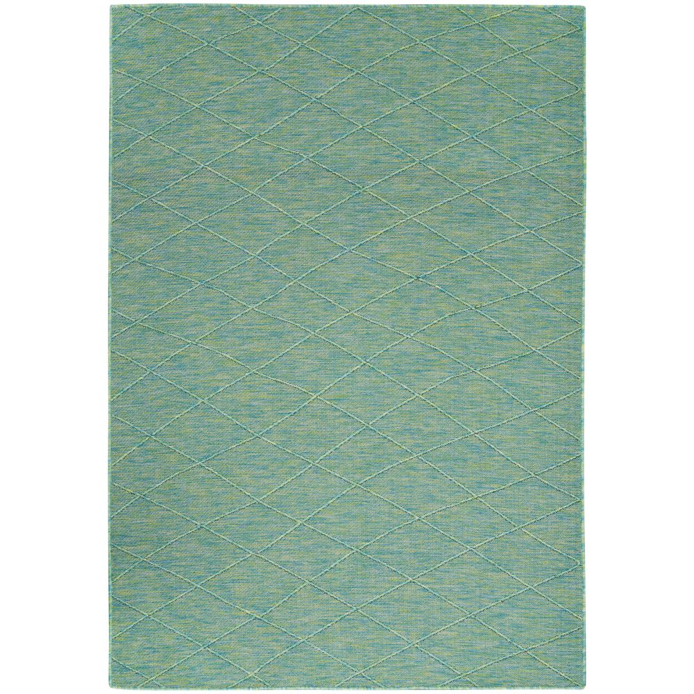 Nourison PSL01 Practical Solutions Area Rug in Blue Green, 4