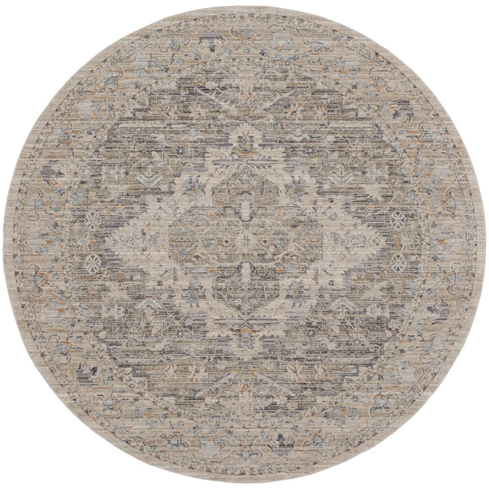 Nourison NYE04 Nyle Area Rug in Ivory Taupe, 7