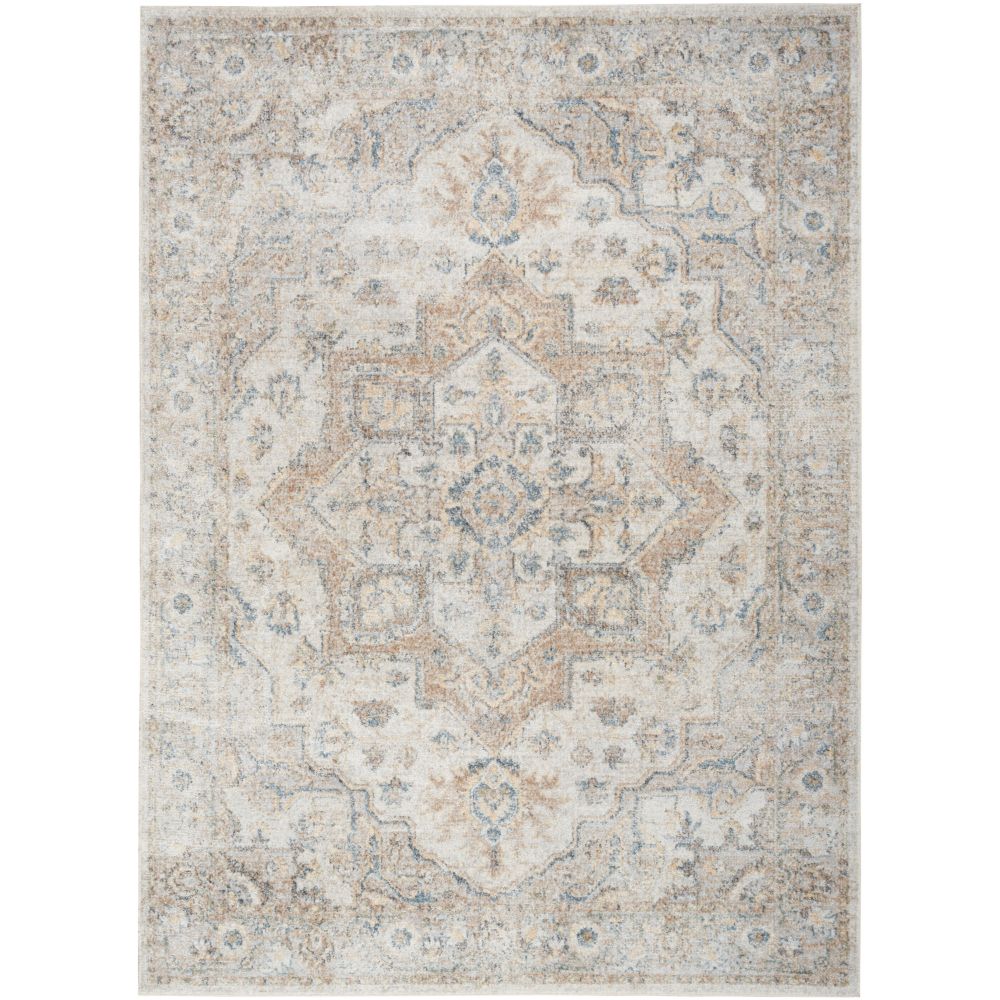 Nourison ASW12 Astra Machine Washable Area Rug in Silver Grey, 5