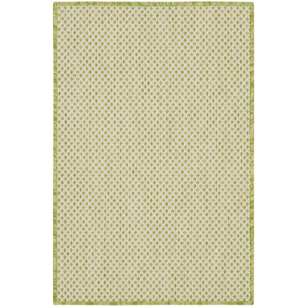 Nourison COU01 Courtyard 2 Ft. x 3 Ft. Area Rug in Ivory Green