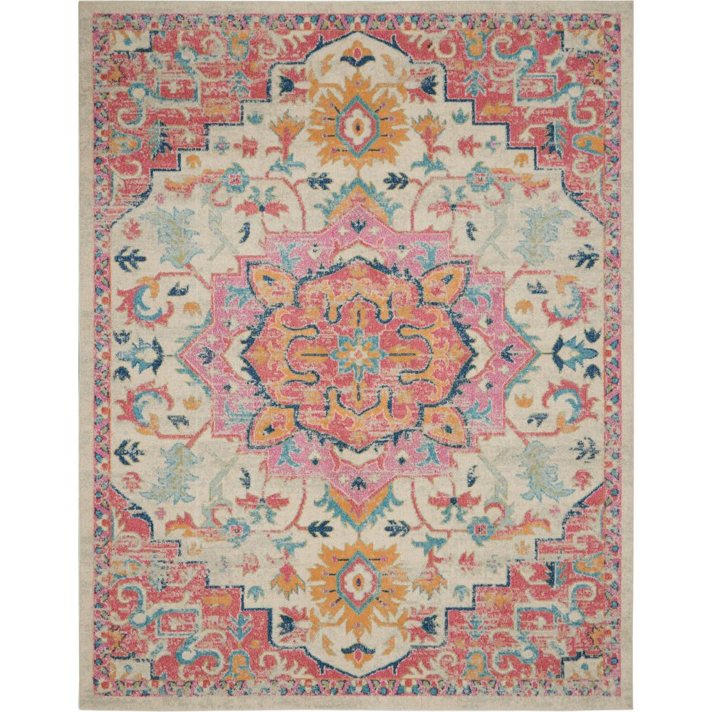 Nourison PSN25 Passion 9 Ft. x 12 Ft. Area Rug in Ivory/Pink