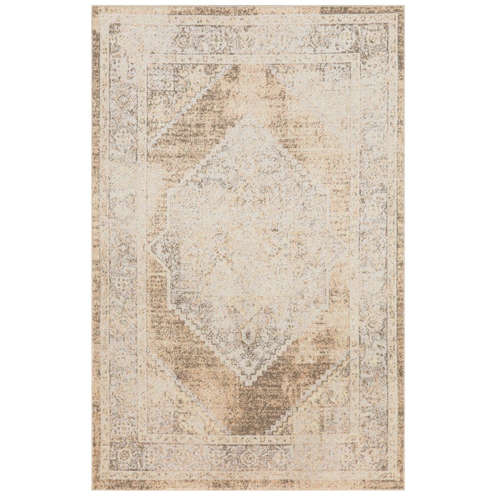 Nourison ASW13 Beige Astra Machine Washable Area Rug 2 ft. 2 in. X 4 ft.