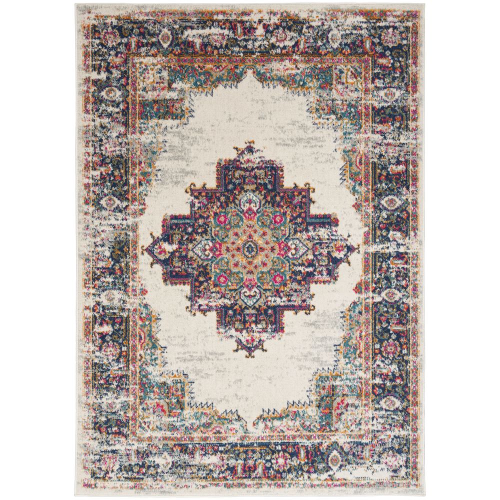 Nourison PSN03 Passion Area Rug in Ivory Blue, 5