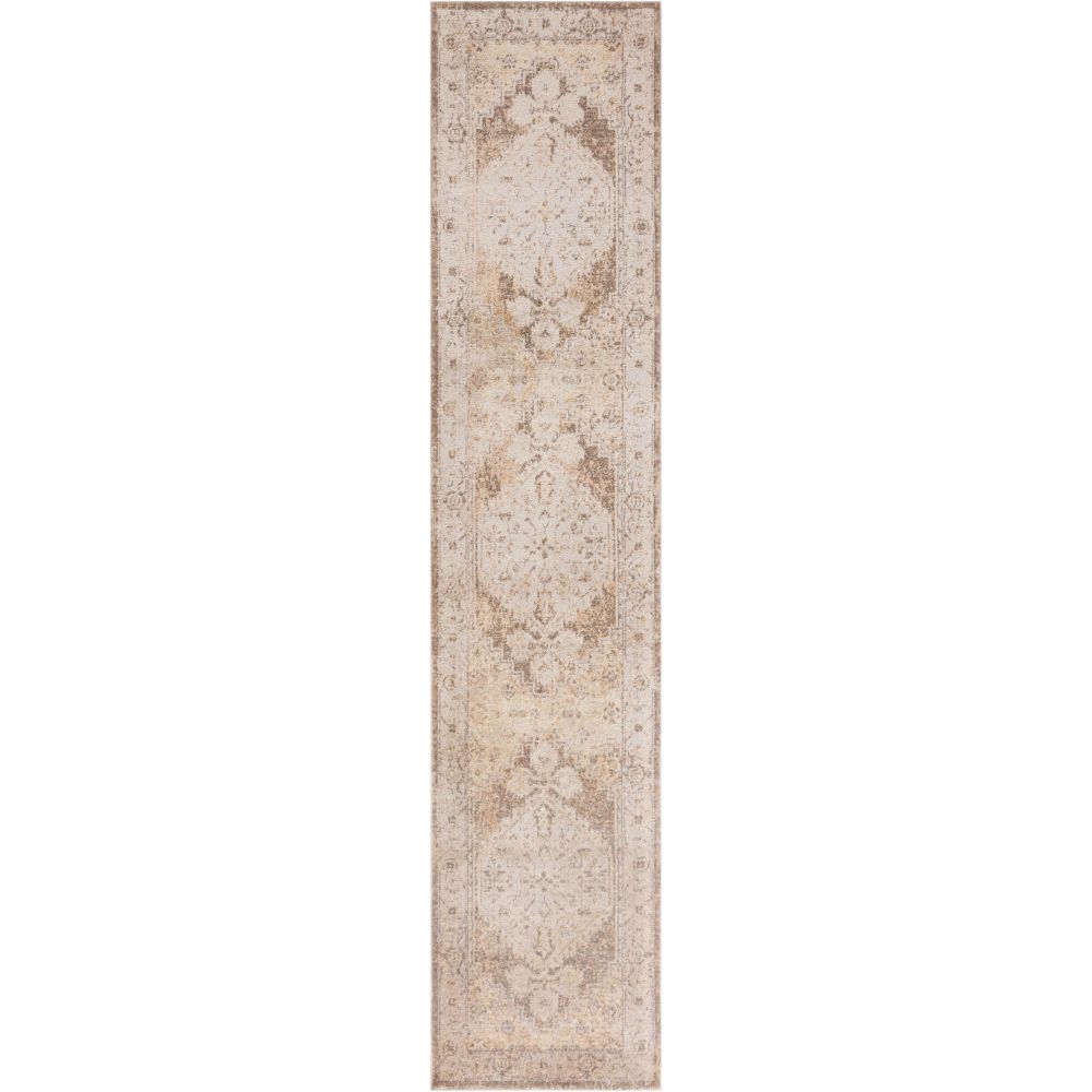 Nourison ASW11 Beige Astra Machine Washable Area Rug 2 ft. 2 in. X 8 ft.