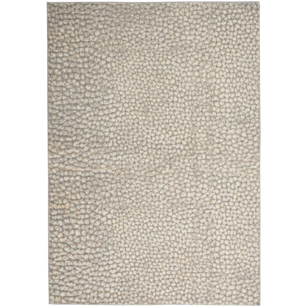 Nourison IMHR4 Joli 5 Ft. 3 In. x 7 Ft. 3 In. Inspire Me! Home Décor Area Rug in Ivory/Beige/Gray