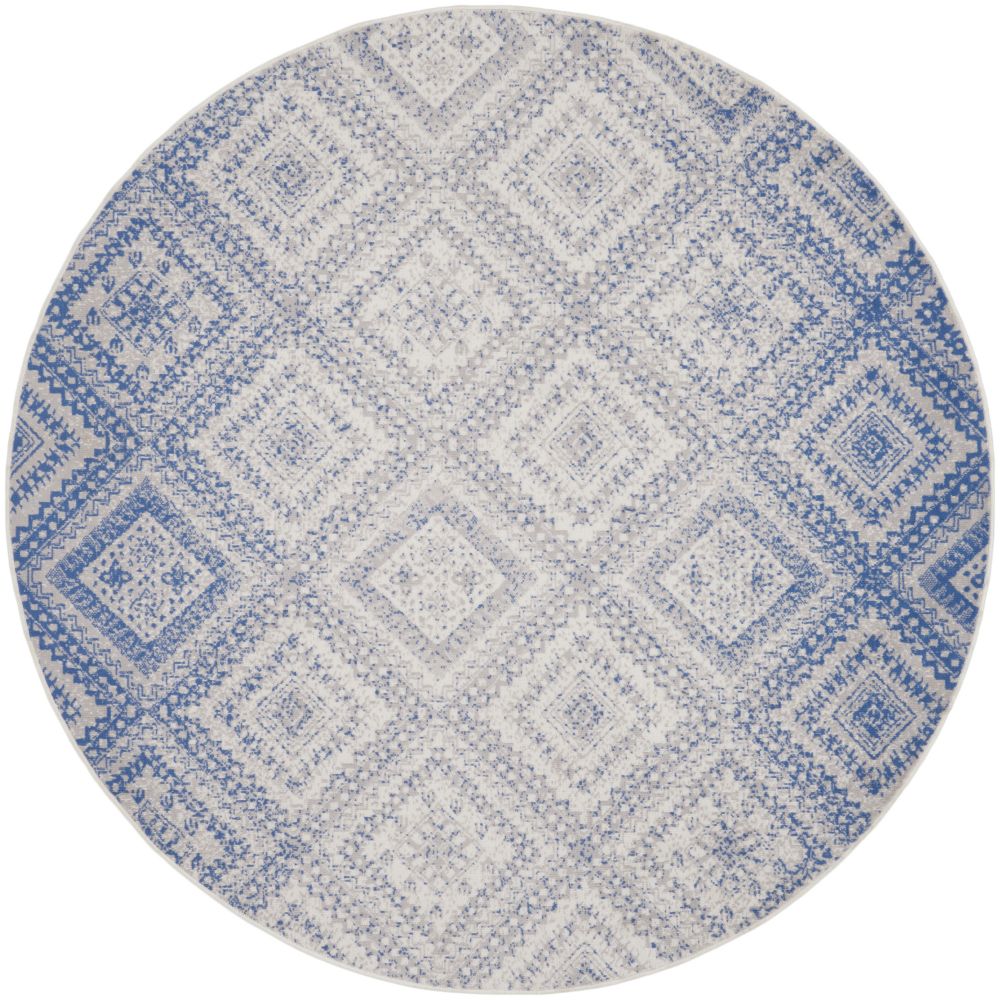 Nourison WHS17 Whimsical 8 Ft. x 8 Ft. Area Rug in Ivory Blue