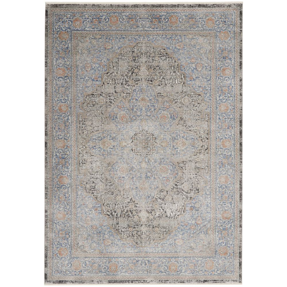 Nourison STN07 Starry Nights 5 Ft. 3 In. x 7 Ft. 3 In. Area Rug in Blue