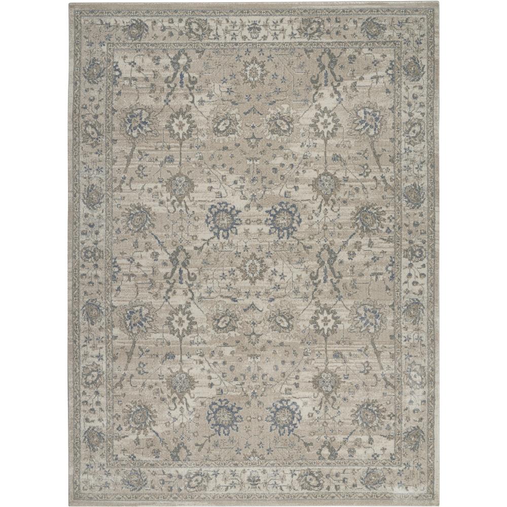 Nourison KI384 Moroccan Celebration 7 Ft.10 In. x 10 Ft.6 In. Indoor/Outdoor Rectangle Rug in  Ivory/Sand