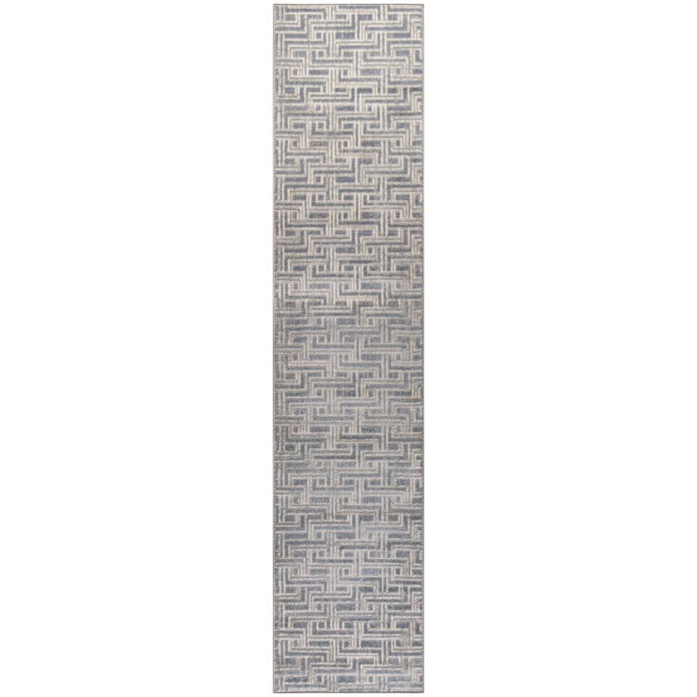 Nourison SRH04 Serenity Home Area Rug in Blue Ivory, 2