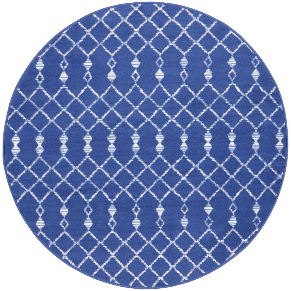 Nourison WHS02 Whimsical 5 Ft. x 5 Ft. Area Rug in Navy