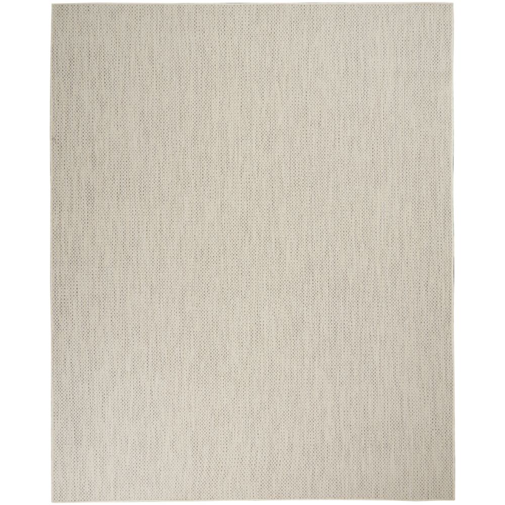 Nourison COU01 Courtyard Area Rug in Ivory/Silver, 10