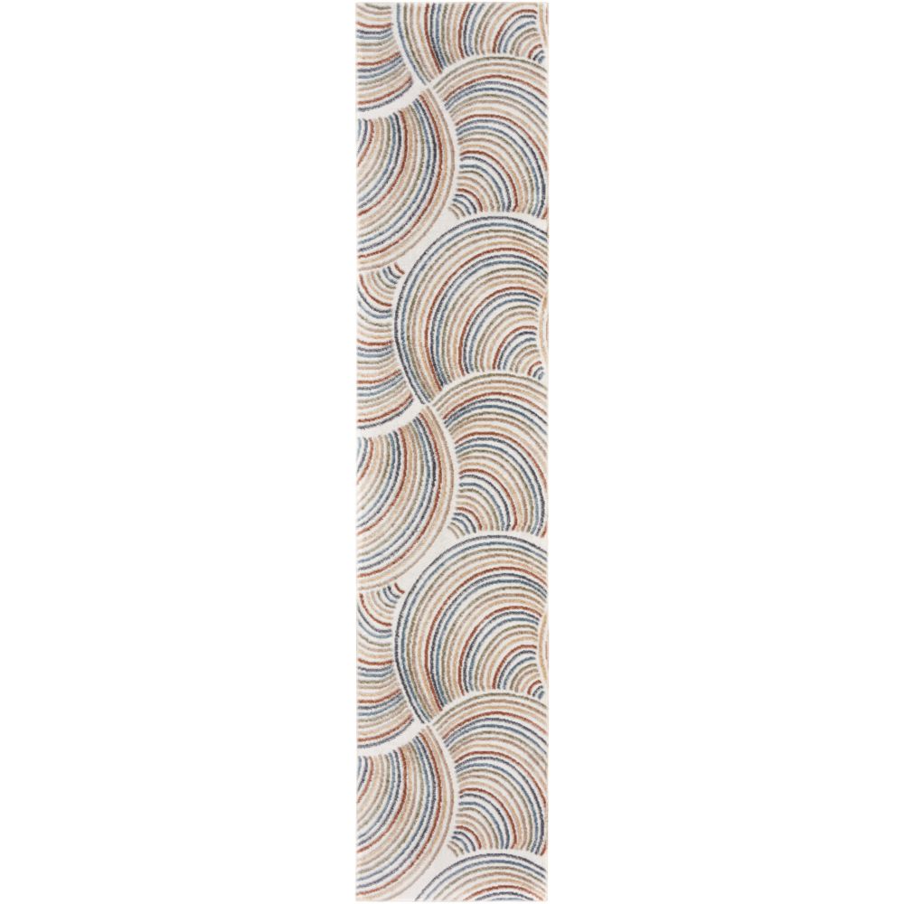 Nourison ASW08 Ivory Multicolor Astra Machine Washable Area Rug 2 ft. X 6 ft.