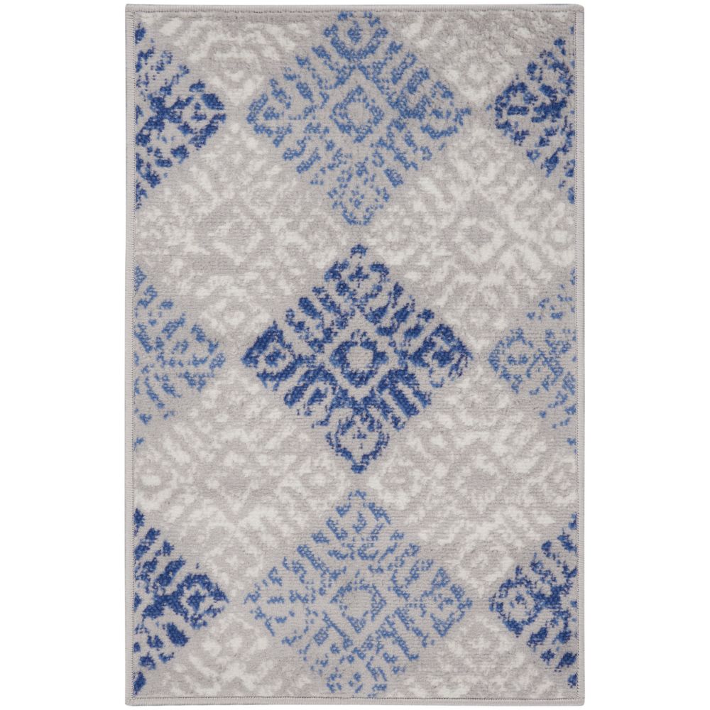 Nourison WHS18 Whimsical 2 Ft. x 3 Ft. Area Rug in Grey Blue