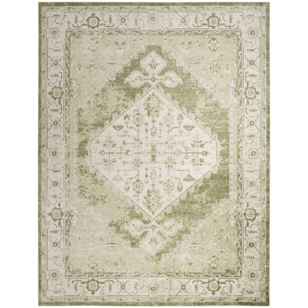 Nourison ASW11 Astra Machine Washable Area Rug 9 ft. X 12 ft. in Ivory Green