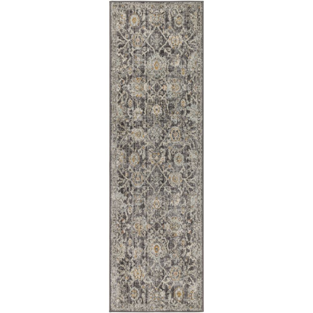 Nourison OUS01 Oushak Home Area Rug in Charcoal, 2