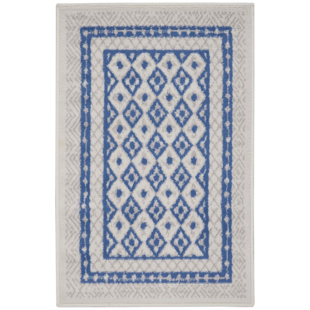 Nourison WHS13 Whimsical 2 Ft. x 3 Ft. Area Rug in Ivory Blue