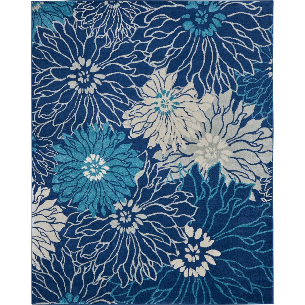 Nourison PSN17 Passion 9 Ft. x 12 Ft. Area Rug in Navy/Ivory