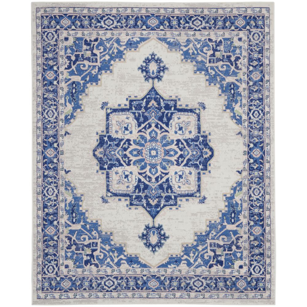 Nourison WHS03 Whimsical 7 Ft. x 10 Ft. Area Rug in Ivory Blue