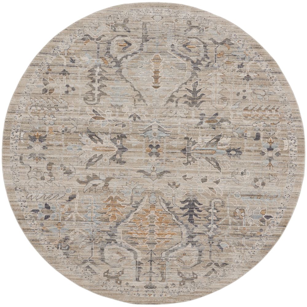 Nourison NYE02 Nyle Area Rug in Ivory Taupe, 7