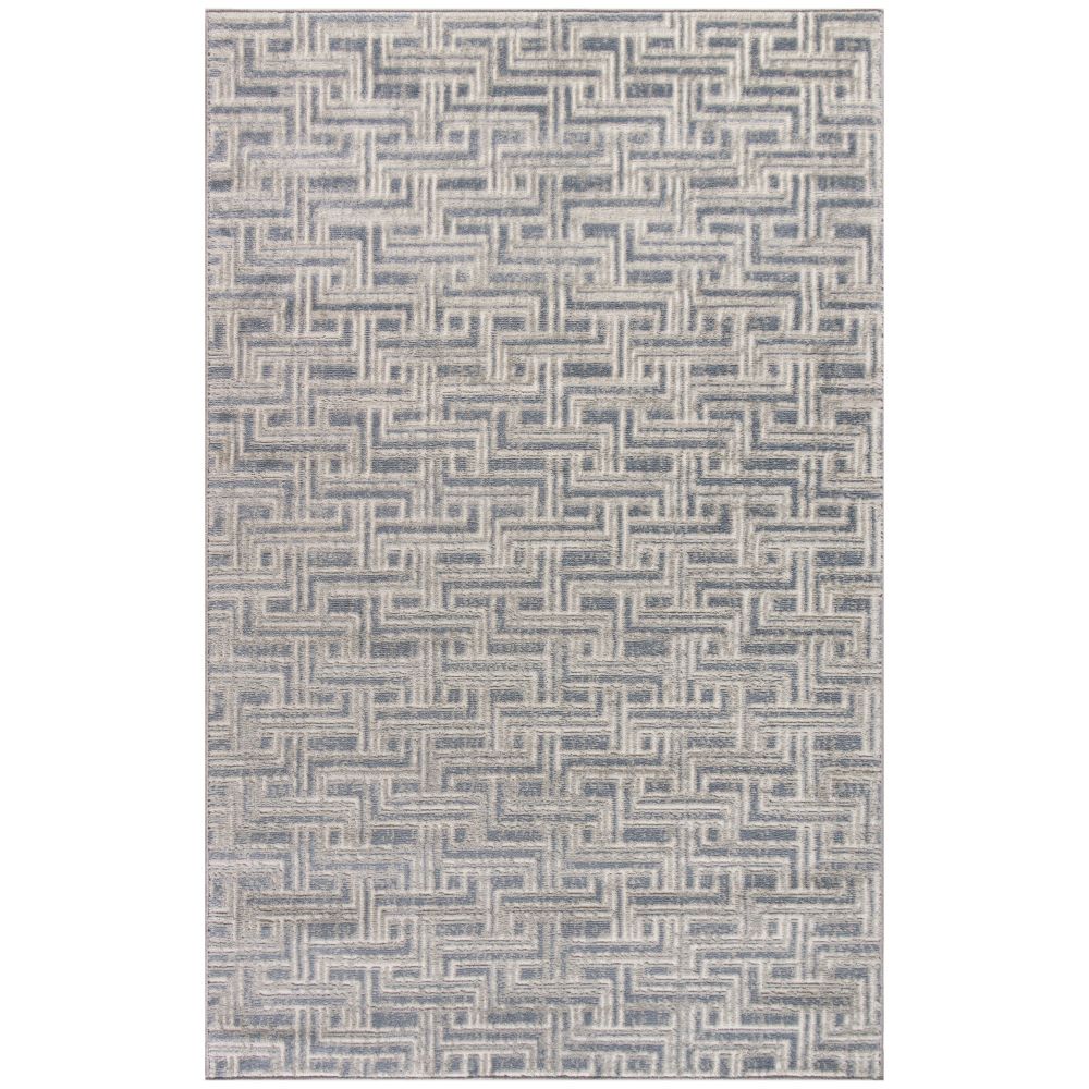 Nourison SRH04 Serenity Home Area Rug in Blue Ivory, 3