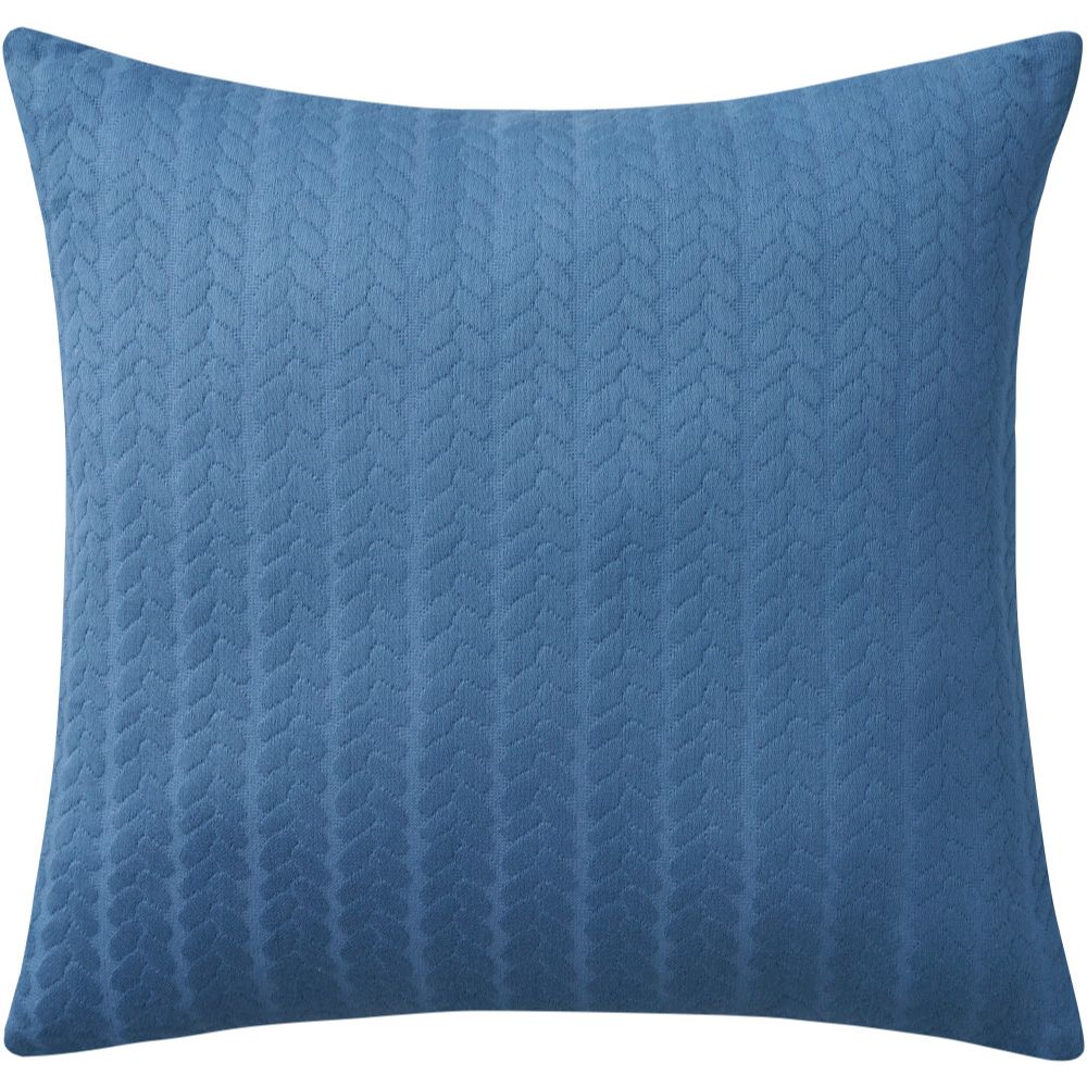 Nourison EE255 Mina Victory Life Styles Verticle Stripes Pillow Cover in Blue