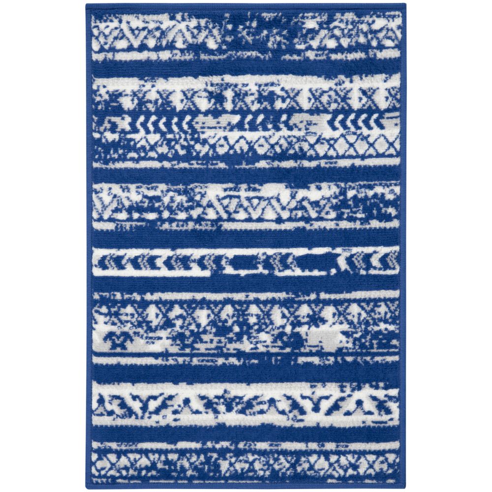 Nourison WHS16 Whimsical 2 Ft. x 3 Ft. Area Rug in Navy Ivory