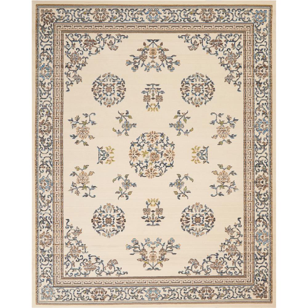Nourison BB204 Shanghi 7 Ft. 9 In. X 9 Ft. 9 In. Rectangle Rug in Ivory