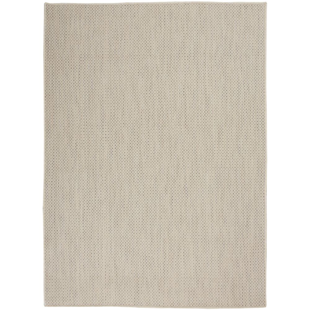 Nourison COU01 Courtyard 4 Ft. x 6 Ft. Area Rug in Ivory Silver