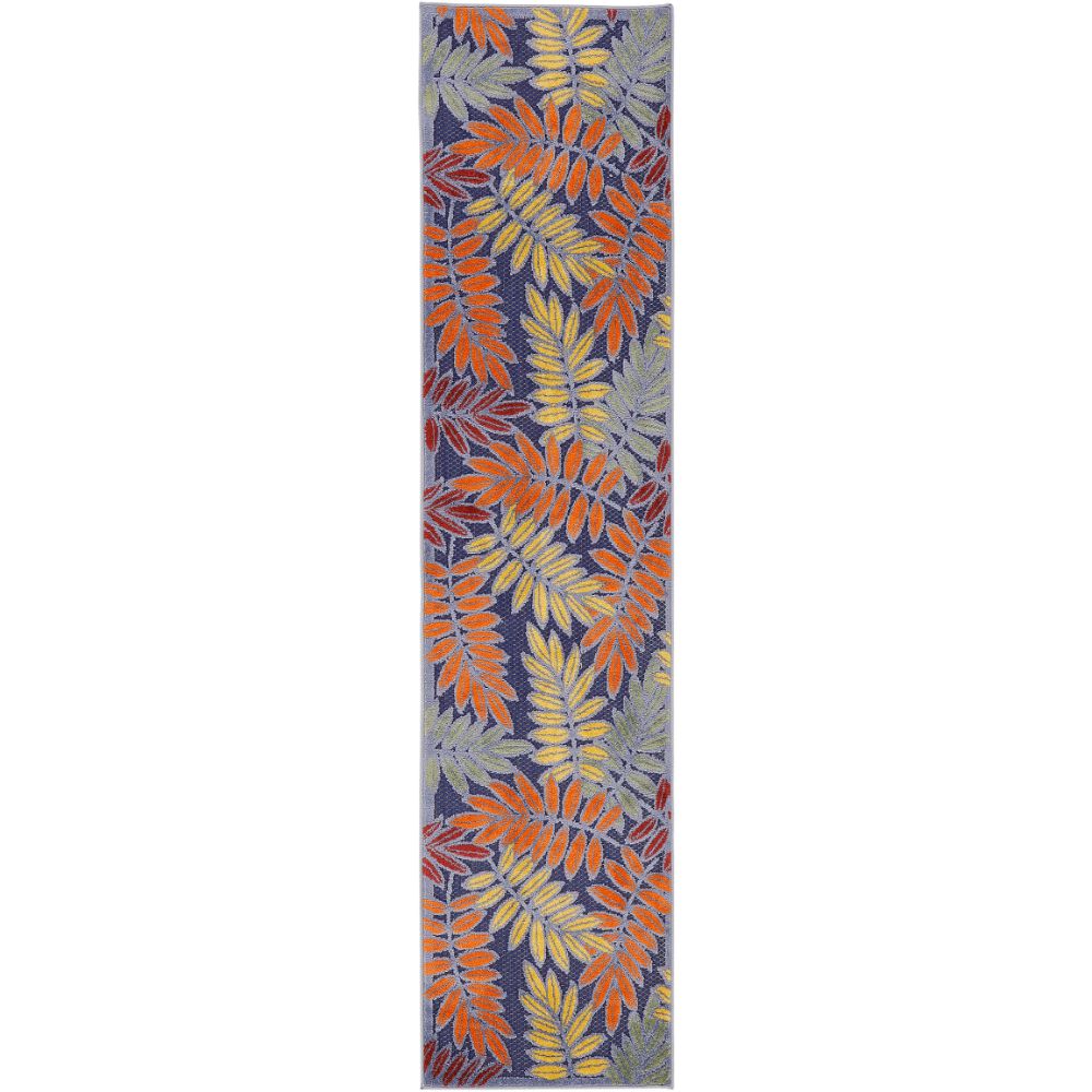 Nourison ALH18 Aloha Area Rug in Navy Multicolor, 2
