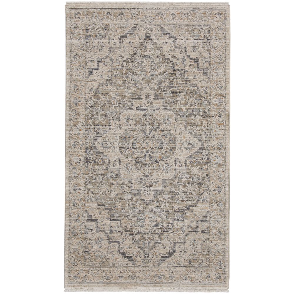 Nourison NYE04 Nyle Area Rug in Ivory Taupe, 2